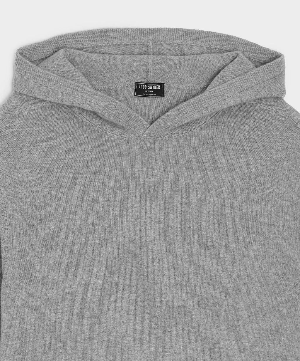 Todd Snyder Men's Cashmere Hoodie Midweight Classic Fit Grey