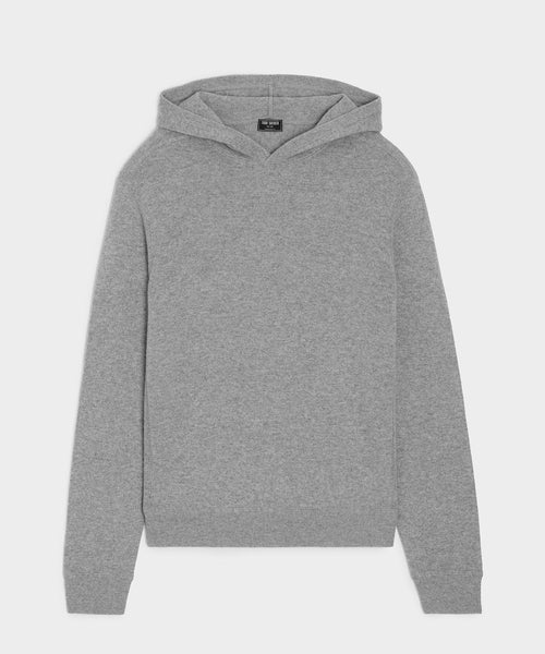 Todd Snyder Men's Cashmere Hoodie Midweight Classic Fit Grey